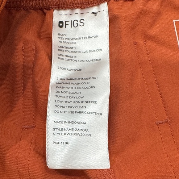 Figs Women's Jogger Set - Terracotta - Picture 3 of 6